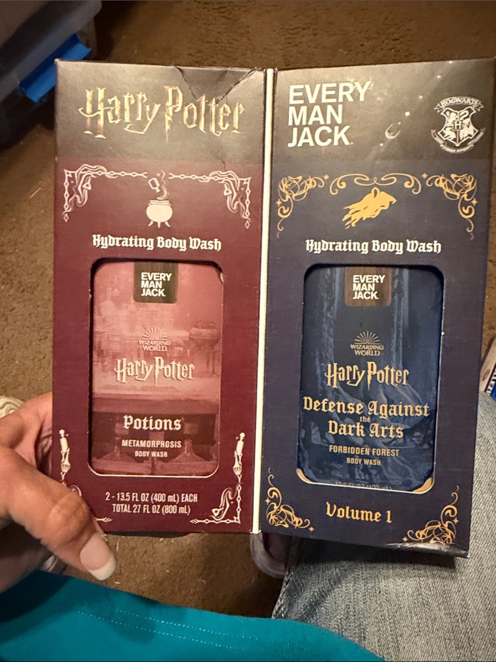 Every Man Jack Harry Potter Hydrating Body Wash Set - Red & Blue